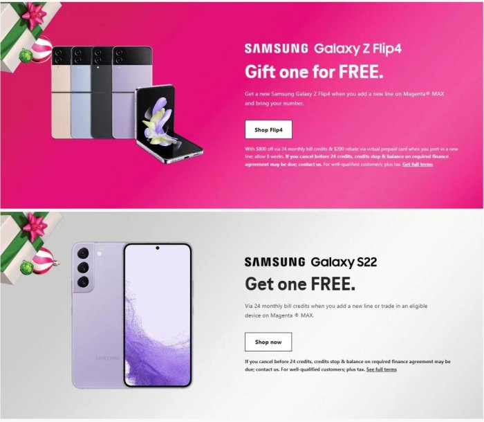 Phone deals t mobile